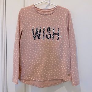 Girls Long Sleeve Top, Size 7/8